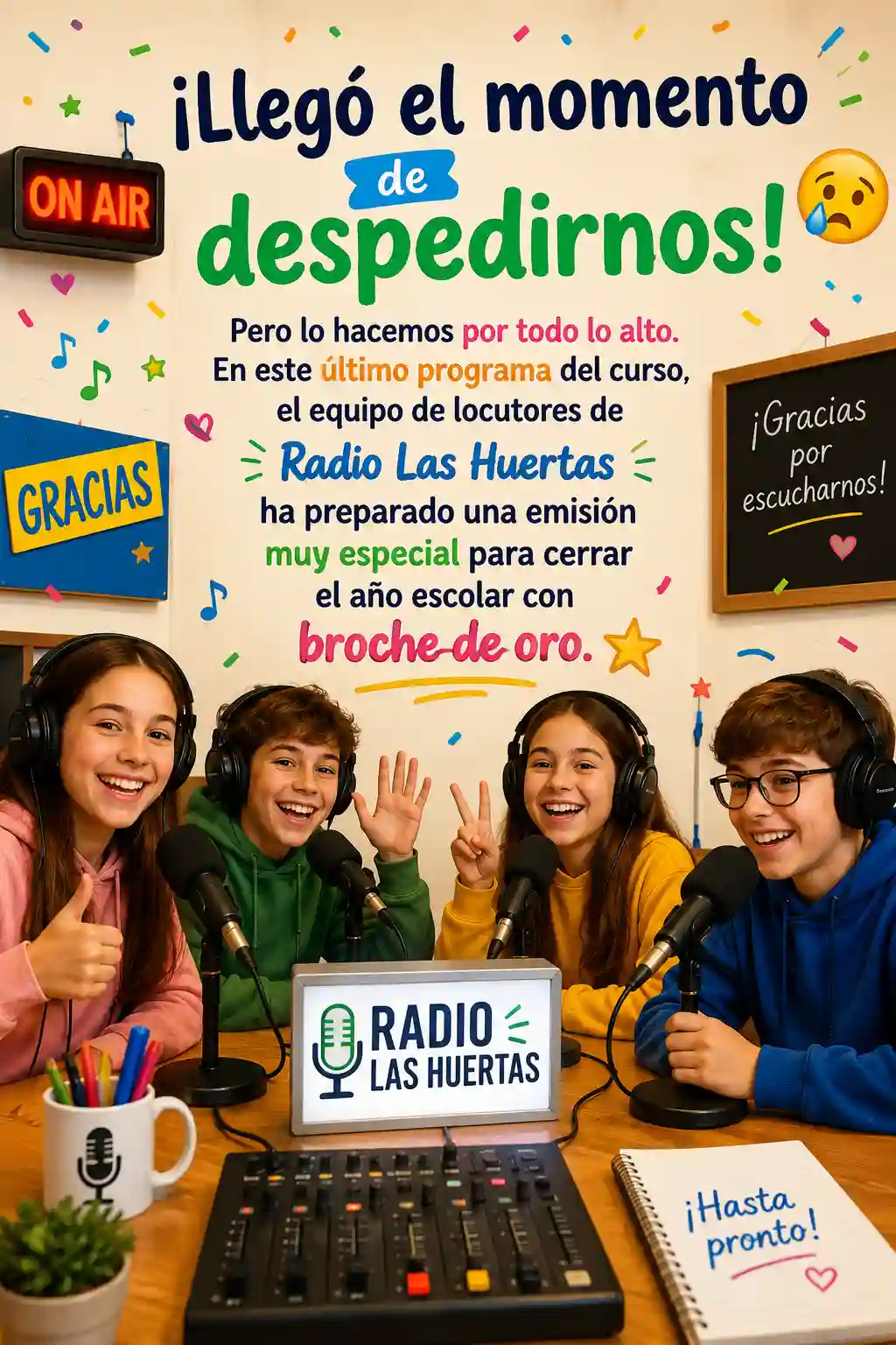 Llego el momento de despedirnos